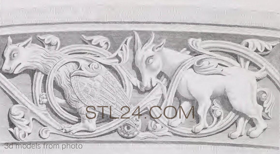 Фризы (FRIESE_0233 -  | 3D model 3DSMAX / OBJ / STL) 3D модель для ЧПУ станка